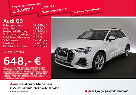 Audi Q3 45 TFSI e S tronic S line Virtual+/Navi+