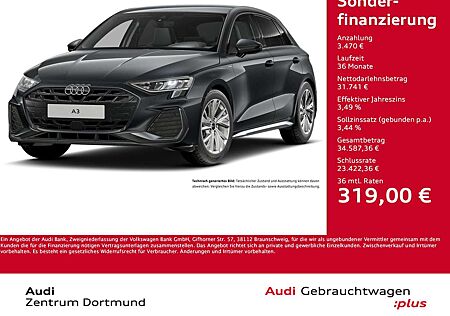 Audi A3 Sportback 35 S LINE CAM ACC E-KLAPPE NAVI+
