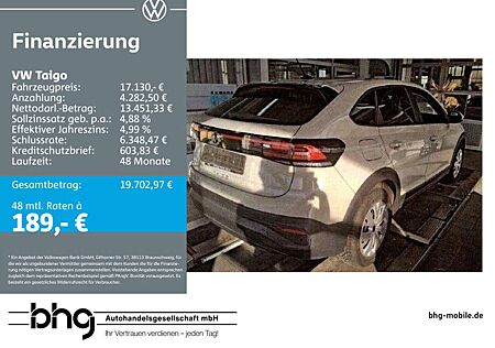 VW Taigo Volkswagen 1.0 TSI OPF