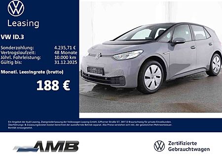 VW ID.3 Volkswagen Pure AHK/LED/ACC/Navi/Sitzhzg/Lederlenkrad