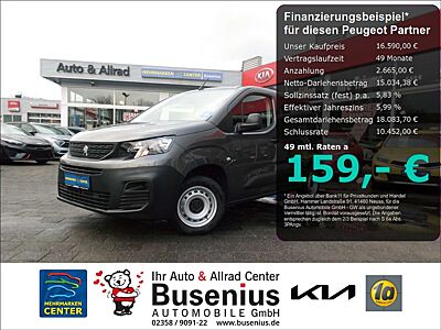 Peugeot Partner Premium L1 1.5 BlueHDi 100 FAP EU6d+Android+Klima+