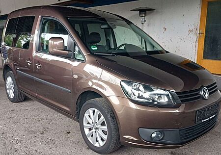 VW Caddy Volkswagen Kombi Team 1.2 TSI Klima,Alu,AHK, 2 Schieb