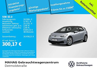Volkswagen ID.3 Pro Performance 150 kW WärmePu CCS LED Navi