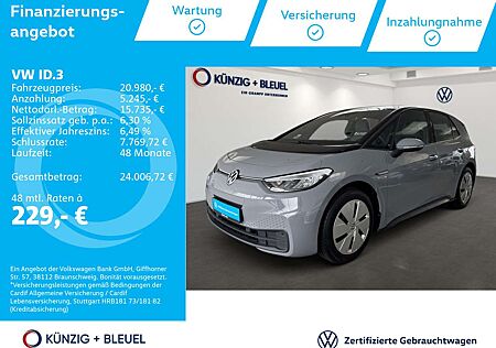 VW ID.3 Volkswagen Pure Performance*Nav*LED*CarPlay*Wärmepumpe