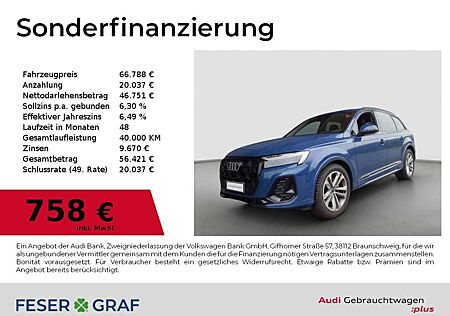 Audi Q7 50 TDI S line Ext/Matrix/Pano/HuD/AHK/Air/Luft/20