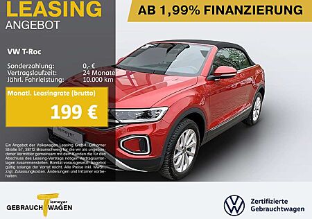 VW T-Roc Volkswagen Cabrio 1.0 TSI STYLE NAVI KAMERA LED+ VIRT