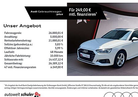 Audi A4 Avant 35 2.0 TDI S-tronic advanced Navi ACC RFK L
