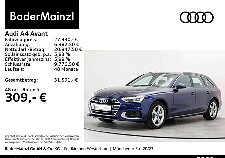 Audi A4 40 TDI quattro AHK Leder ACC Kamera LED