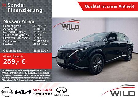 Nissan Ariya 63 kWh 22kW Kamera LED 19" Navi SHZ CarPla