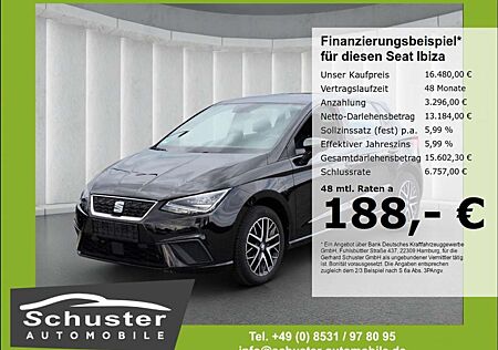 Seat Ibiza BEATS 1.0TSI*LED Navi R-Kam SHZ Teilleder