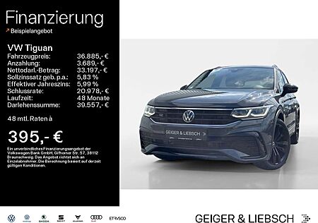VW Tiguan Volkswagen 2,0 TDI 4M R-Line+Leder+Matrix+AHK+Pano+M