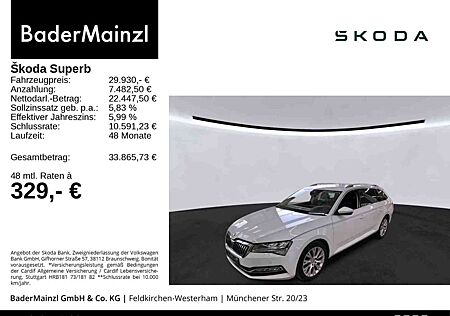 Skoda Superb Combi 2.0 TDI DSG Style AHK Navi Stdhz