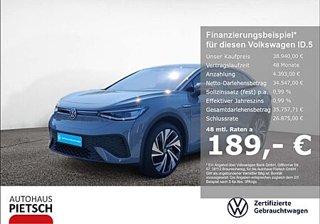 VW ID.5 Volkswagen Pro Performance Matrix AHK Keyless Kamera