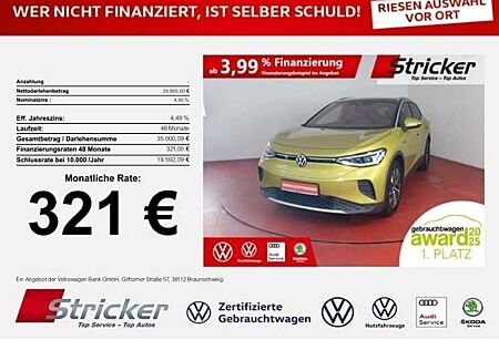 VW ID.4 Volkswagen Max 150/77 321,-ohne Anzahlung Pano Wärmepumpe