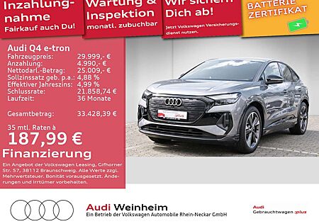 Audi Q4 e-tron Sportback 40 Black-Paket 2xS-Line LED