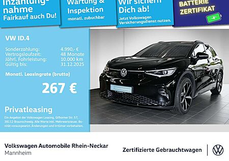 VW ID.4 Volkswagen GTX 4Motion 250kW GAR 2030 Navi PDC IQ Ligh