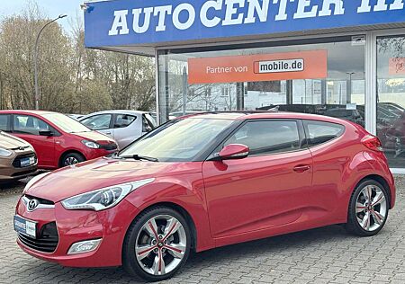 Hyundai Veloster blue Premium Panorama Leder PDC