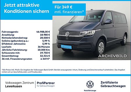 VW T6 Volkswagen .1 Caravelle Comfortline DSG TEMPOMAT APP