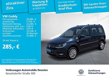 VW Caddy Volkswagen 2.0 TDI Highline Kamera ACC Navi Sitzhzg.