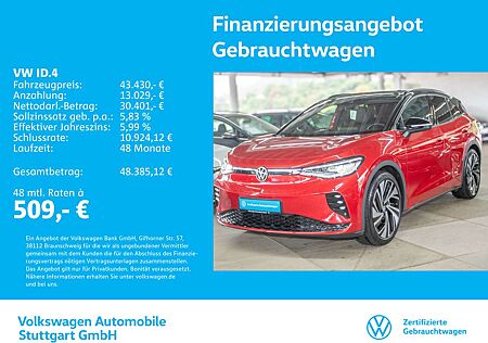 VW ID.4 Volkswagen GTX Navi Kamera AHK Stdhzg Pano ACC LED SHZ