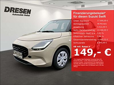 Suzuki Swift Dualjet Hybrid 60 1.2 5MT Club (60 kW 81 PS), Euro
