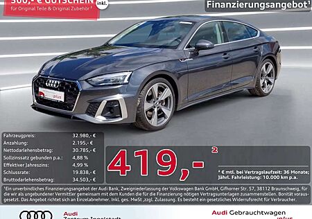 Audi A5 Sportback 45 TFSI qu S line NAVI AHK Leder 19"