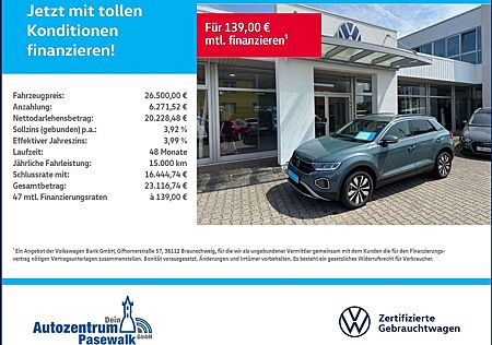 VW T-Roc Volkswagen 1.0 TSI MOVE Anschlussgarantie