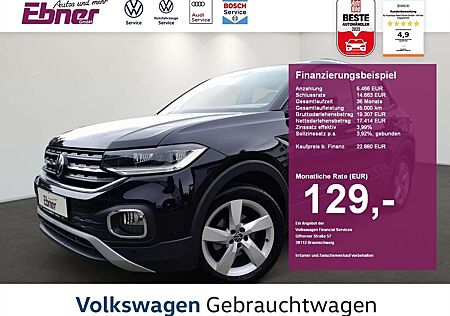 VW T-Cross Volkswagen STYLE TSI DSG ACC+KAMERA+LED+NAVI+APP+17 ALU!