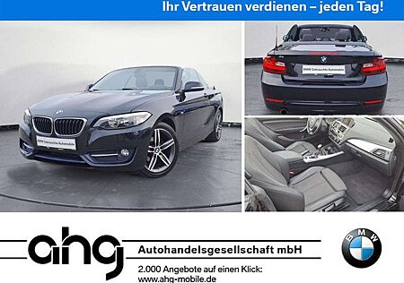 BMW 218 i Cabrio Sport Line Sportsitze LM PDC Sitzh.