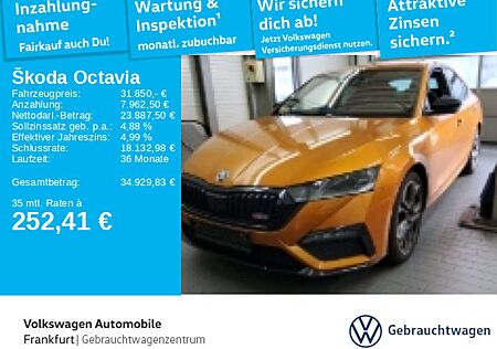 Skoda Octavia 2.0 TSI DSG RS Navi LaneAssist LED