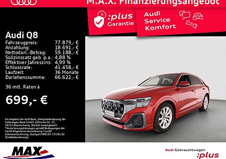 Audi Q8 50 TDI QUATT S LINE MATRIX+PANO+LUFT+AHK+HUD+