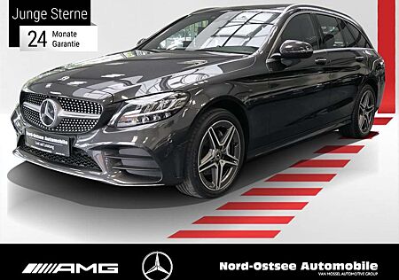 Mercedes-Benz C 220 d T 4M AMG AHK PANO SPUR TOTWINKEL LED