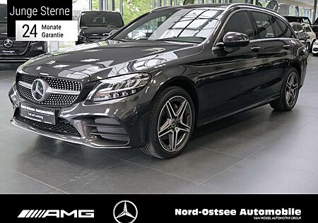 Mercedes-Benz C 220 d T 4M AMG AHK PANO SPUR TOTWINKEL LED