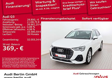 Audi Q3 45 TFSI e S line S tr. AHK LED NAVI VIRTUAL