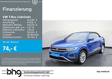 VW T-Roc Volkswagen 1.0 TSI Style Rückfahrkamera `Re