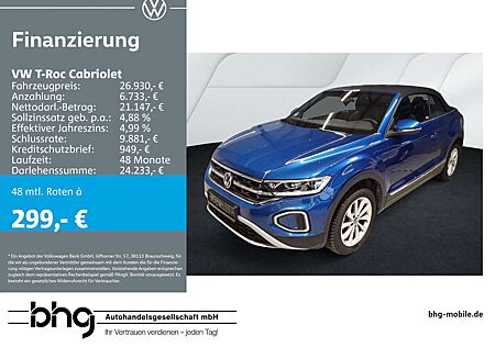 VW T-Roc Volkswagen 1.0 TSI Style Rückfahrkamera `Re
