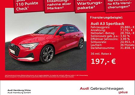 Audi A3 30 TFSI advanced S tronic AHK Kamer