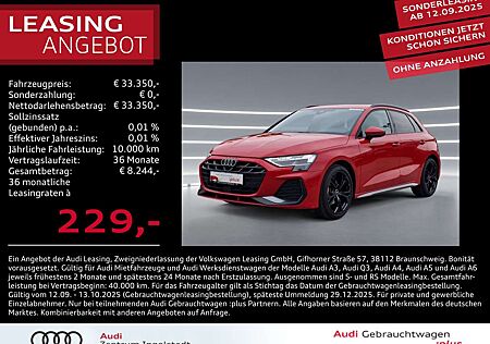 Audi A3 Sportback 30 TFSI 2x S line MATRIX AHK ACC 18"