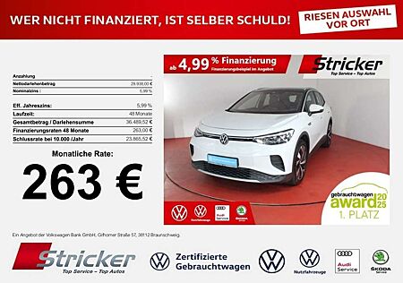VW ID.4 Volkswagen Pro Performance 150/77 263,-ohne Anzahlung Navi A