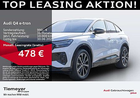 Audi Q4 e-tron Sportback 45 Q S LINE PANO LM20 AHK MA