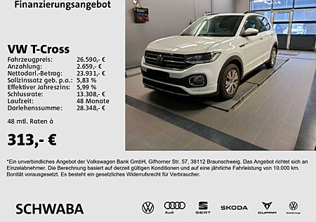 VW T-Cross Volkswagen R-Line 1.0 TSI *ACC*LED*R-KAM*LANE*8fach