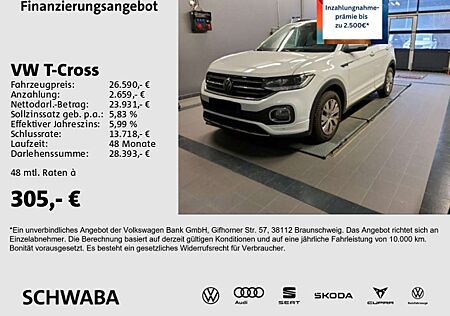 VW T-Cross Volkswagen R-Line 1.0 TSI *ACC*LED*R-KAM*LANE*8fach