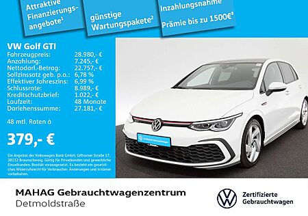 VW Golf GTI Volkswagen Golf VIII GTI 2.0 TSI Navi LEDPlus Pano Kamera A