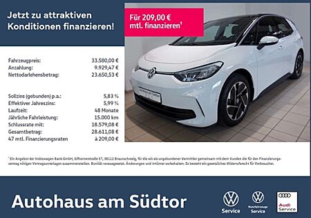 VW ID.3 Volkswagen Pro 150 kW | LED RFK ACC CCS Navi