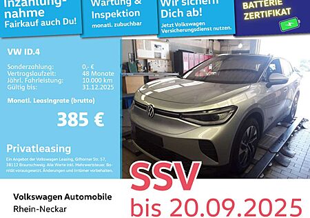 VW ID.4 Volkswagen Pure 125kW GAR2030 Navi PDC IQ Light Wärmep