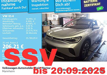 VW ID.4 Volkswagen Pure 125kW GAR2030 Navi PDC IQ Light Wärmep