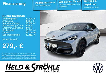 Cupra Tavascan VZ 4Drive 77kWh PANO HUD WÄPU