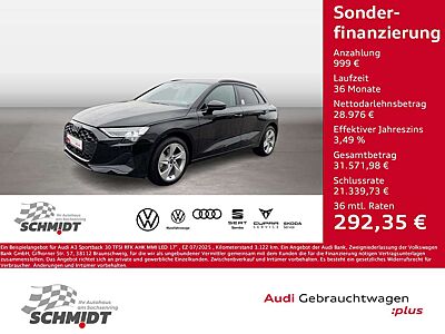 Audi A3 Sportback 30 TFSI RFK AHK MMI LED 17"