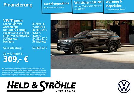 VW Tiguan Volkswagen Elegance 2.0 TDI DSG 4M AHK DCC IQ 360°