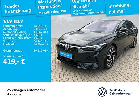 VW ID.7 Volkswagen Pro Navi Pano AHK IQ-LED ACC PDC SHZ WP HUD
